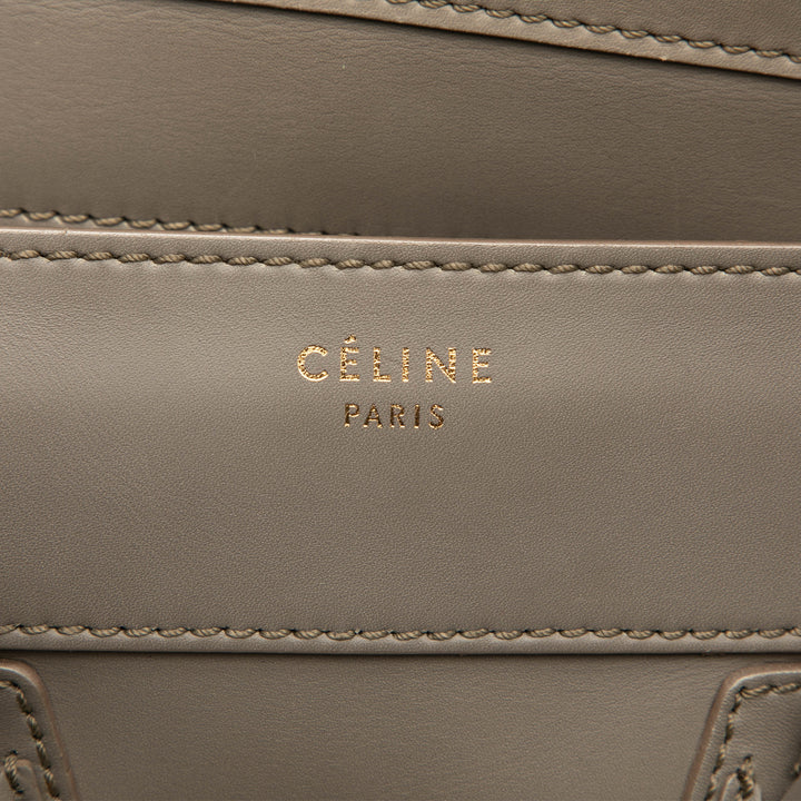 Luggage Cabas Mini Cuir de veau lisse Gris
