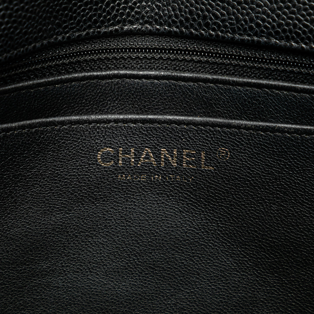 Jumbo Classic Caviar Single Flap Black - Gaby Paris