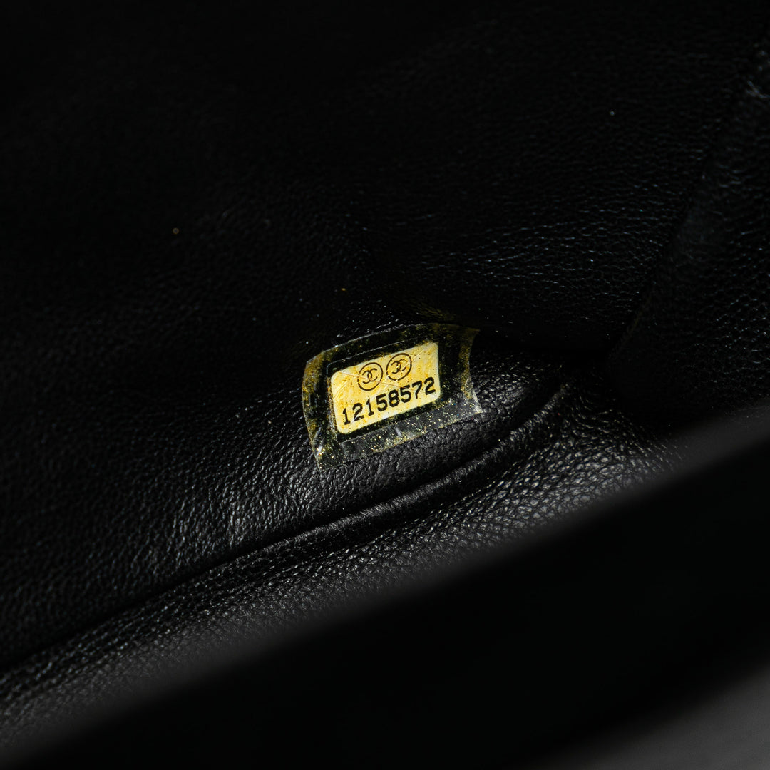 Jumbo Classic Caviar Single Flap Black - Gaby Paris