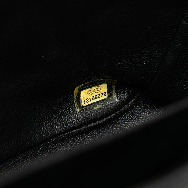 Jumbo Classic Caviar Single Flap Black - Gaby Paris