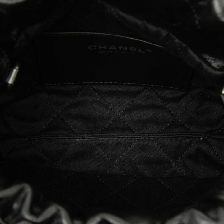 brillant 22 Sac Mini Cuir de veau Noir