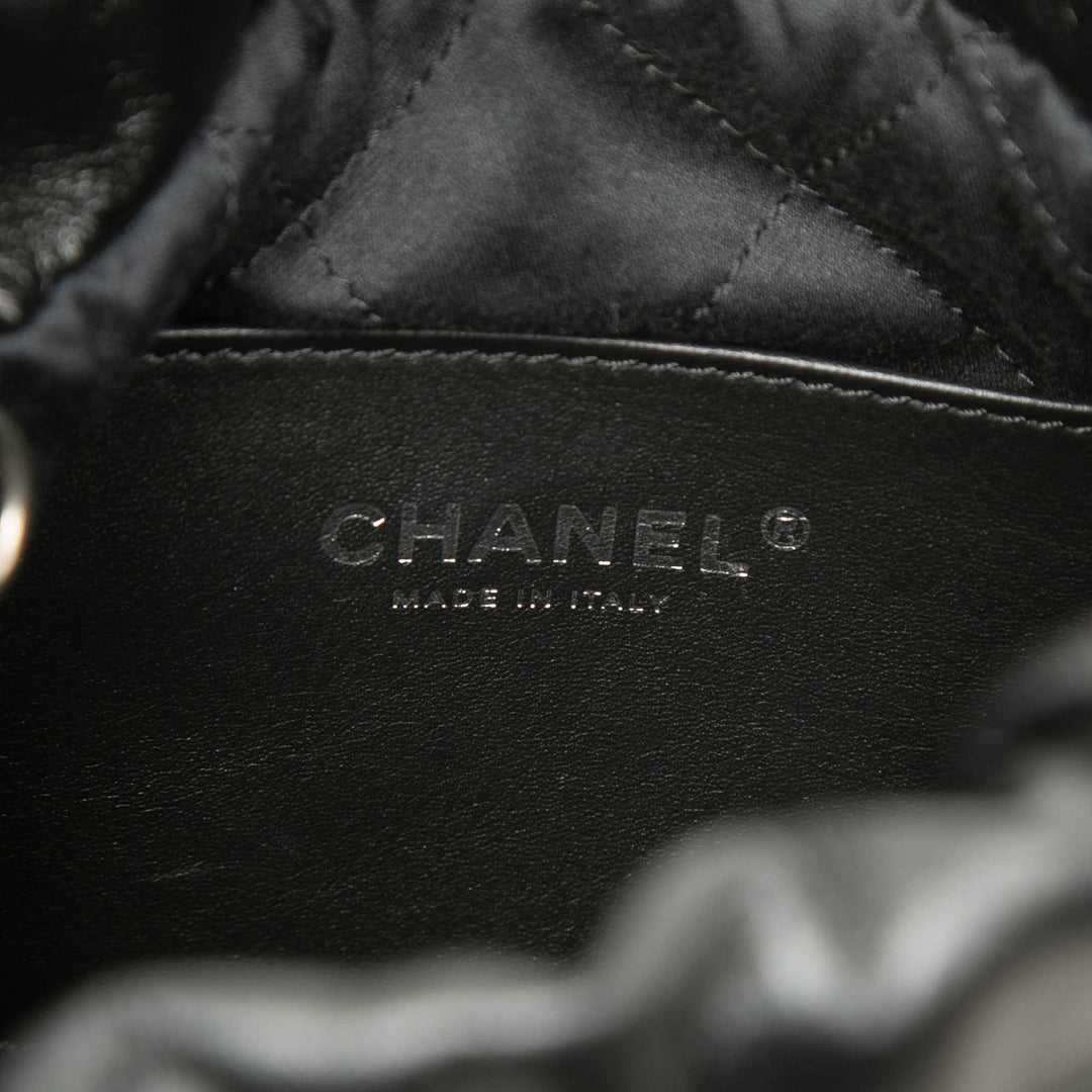 brillant 22 Sac Mini Cuir de veau Noir