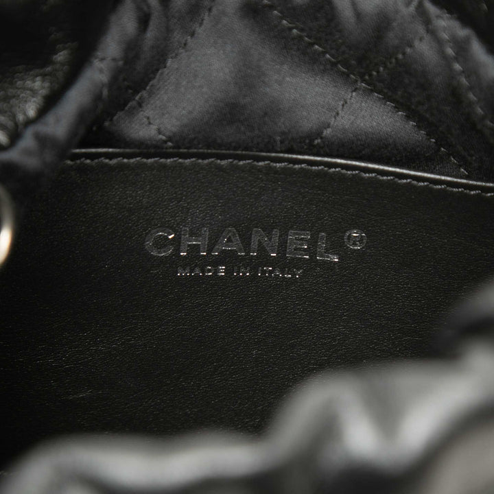 brillant 22 Sac Mini Cuir de veau Noir