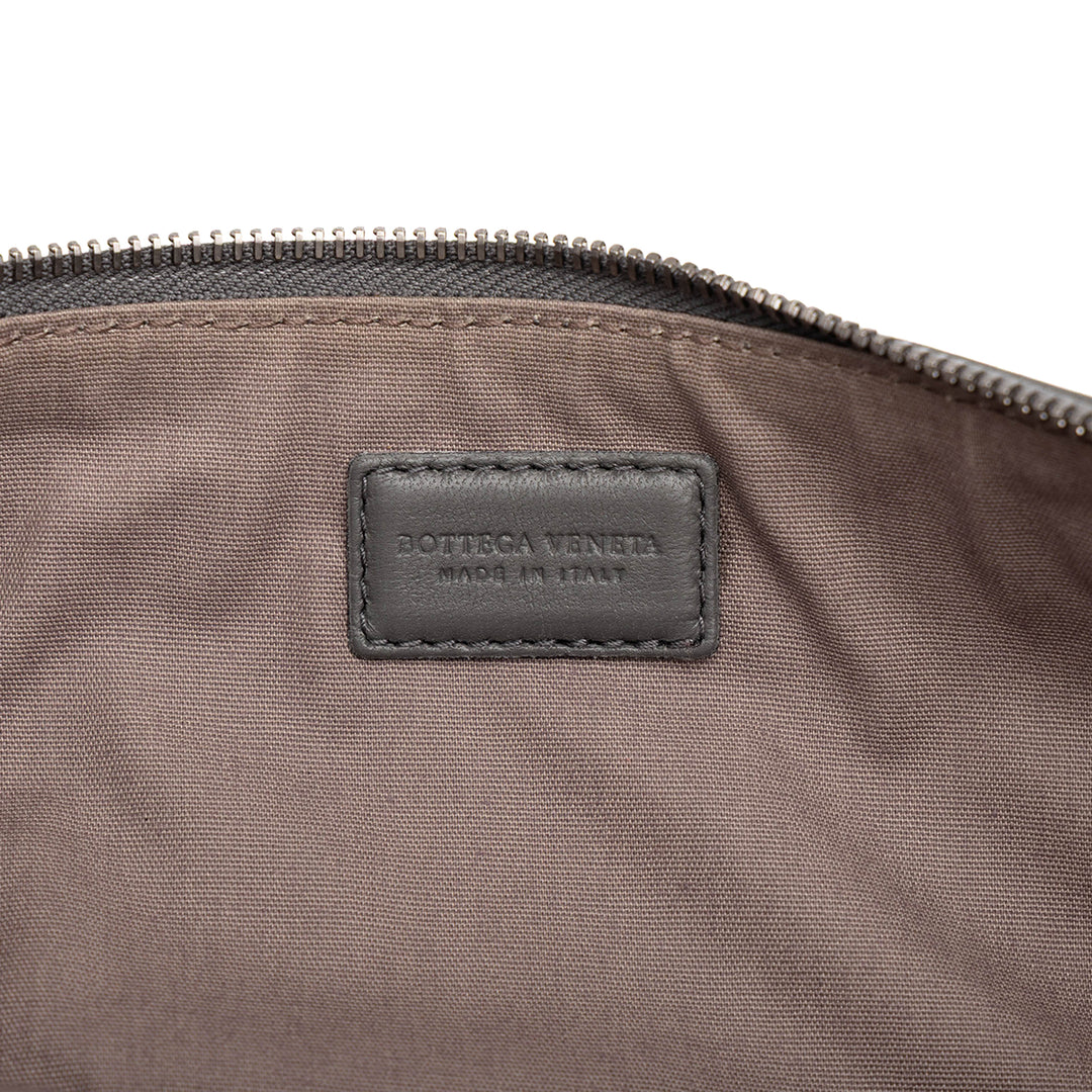 Intrecciato Zippé Pochette nappa Gris