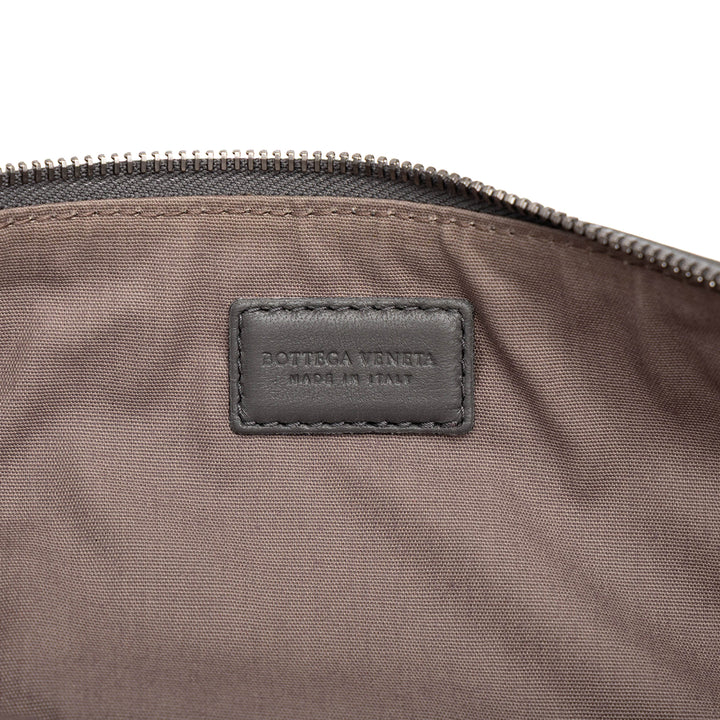 Intrecciato Zippé Pochette nappa Gris