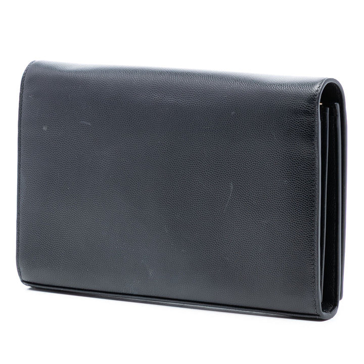 Saint Laurent Medium Grain De Poudre Monogram Kate Sac porté croisé – GABY PARIS Authentique