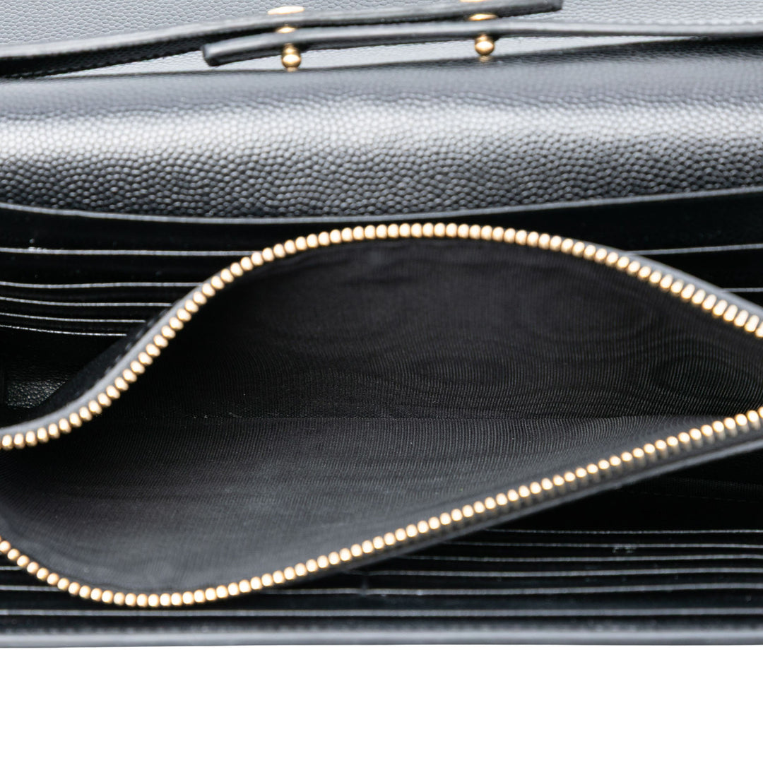 Saint Laurent Medium Grain De Poudre Monogram Kate Sac porté croisé – GABY PARIS Authentique