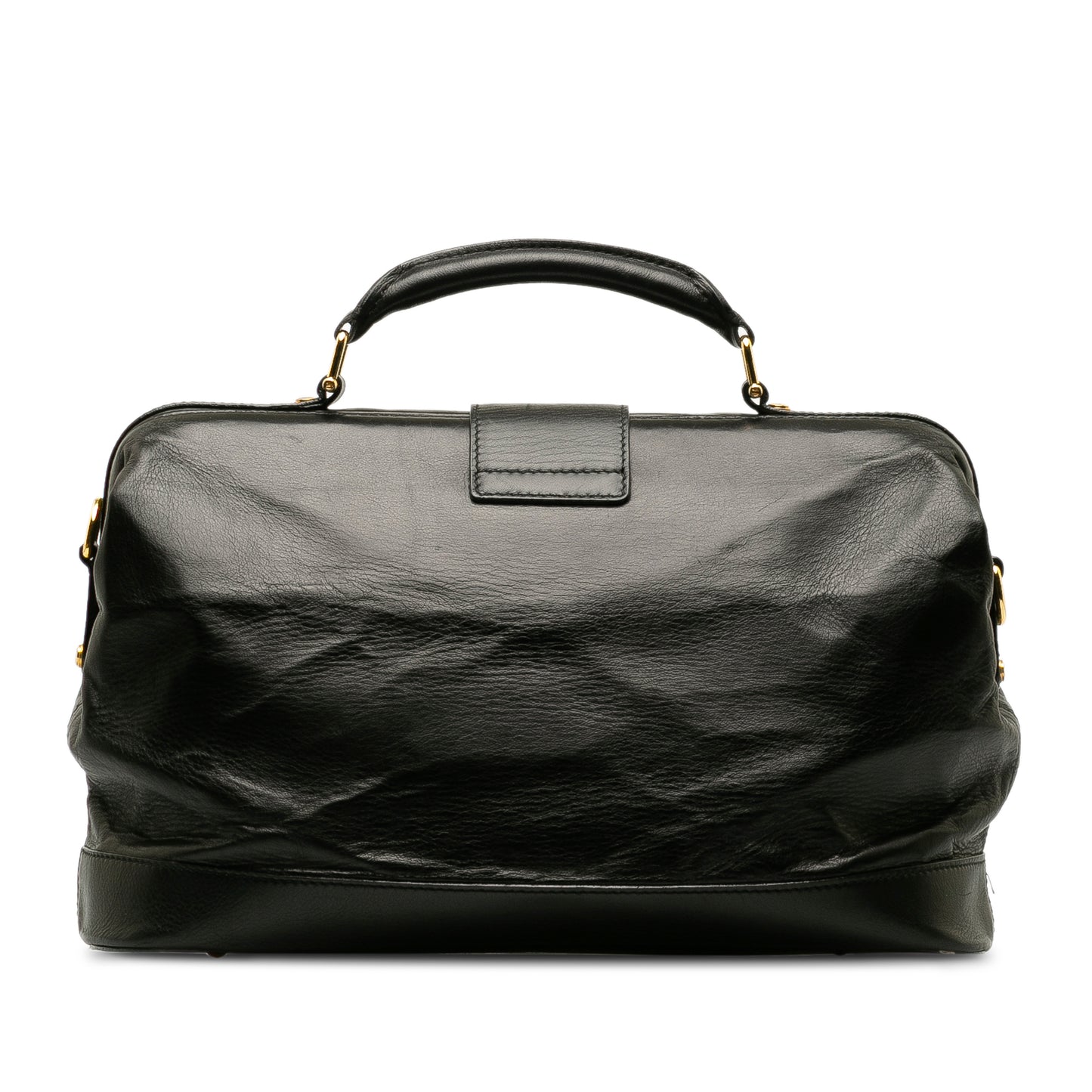 Leather Handbag Black - Gaby Paris