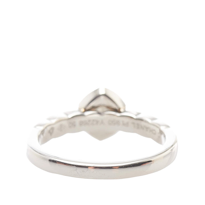 Chanel Coco Crash Half Eternity Diamond Ring Silver - Gaby Paris