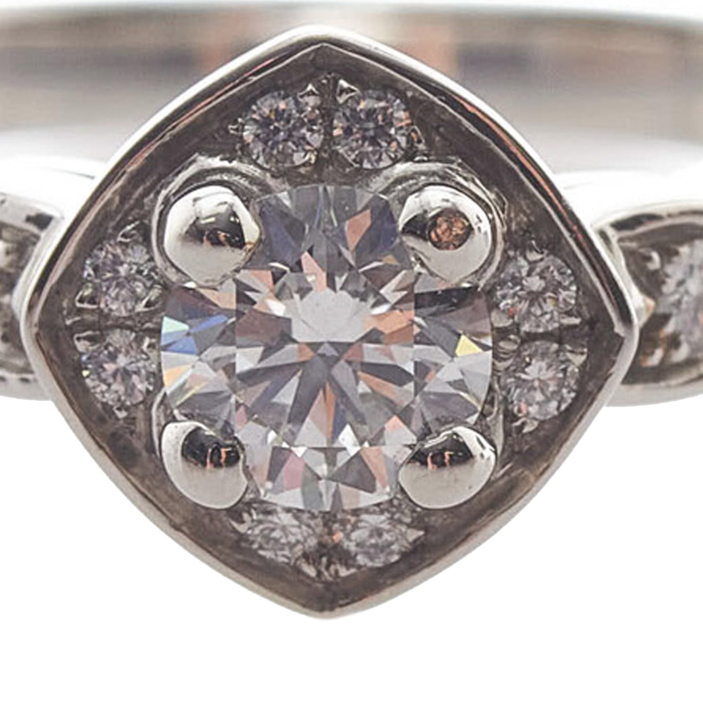 Chanel Coco Crash Half Eternity Diamond Ring Silver - Gaby Paris
