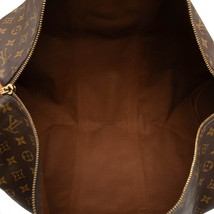 Louis Vuitton Sac de voyage Keepall 55 Monogram Marron – vue 4 – GABY PARIS