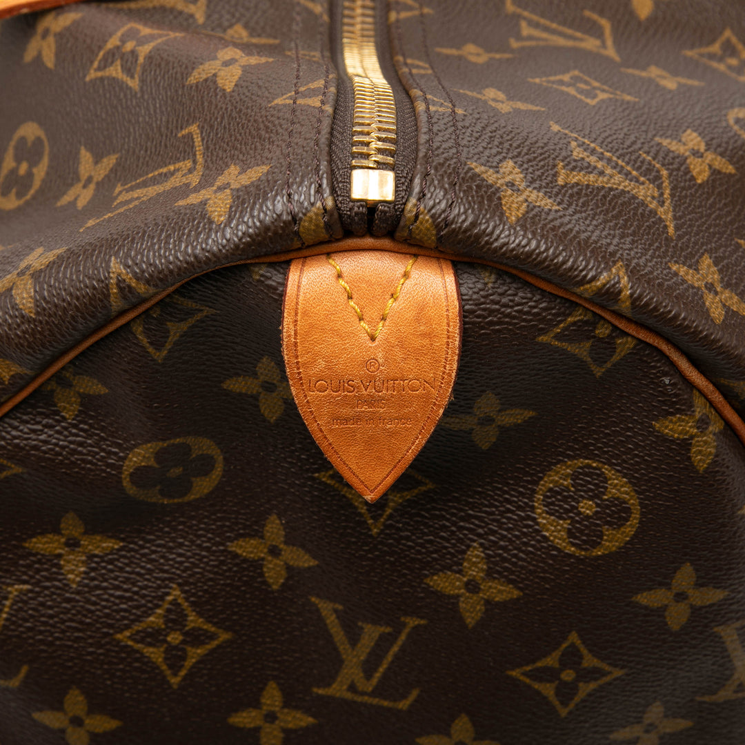 Louis Vuitton Sac de voyage Keepall 55 Monogram Marron – vue 5 – GABY PARIS