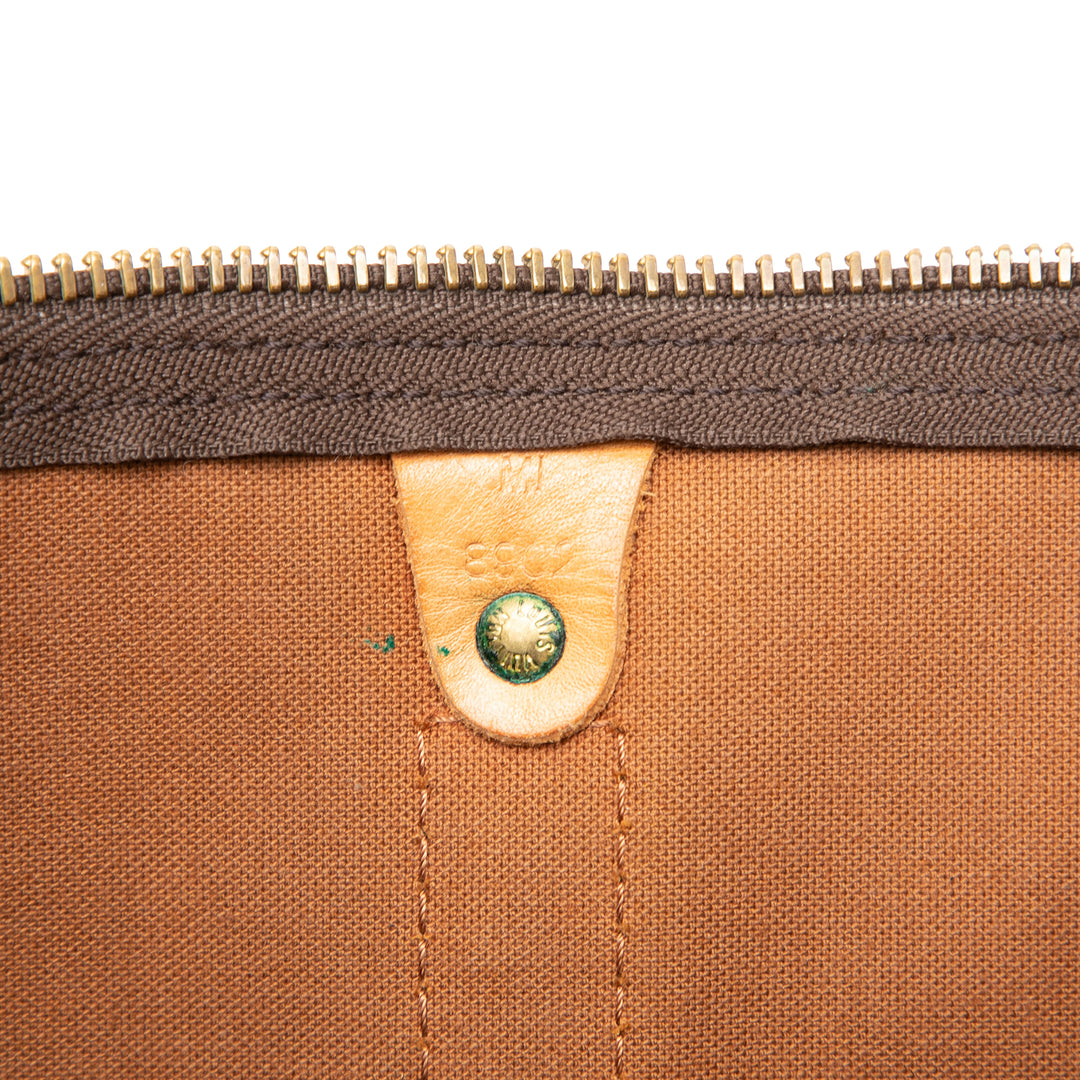 Louis Vuitton Sac de voyage Keepall 55 Monogram Marron – vue 6 – GABY PARIS