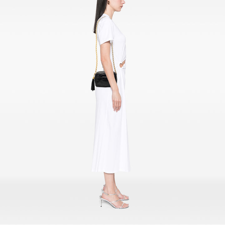 Chanel CC Matelassé Cuir d’agneau Pompon Sac caméra