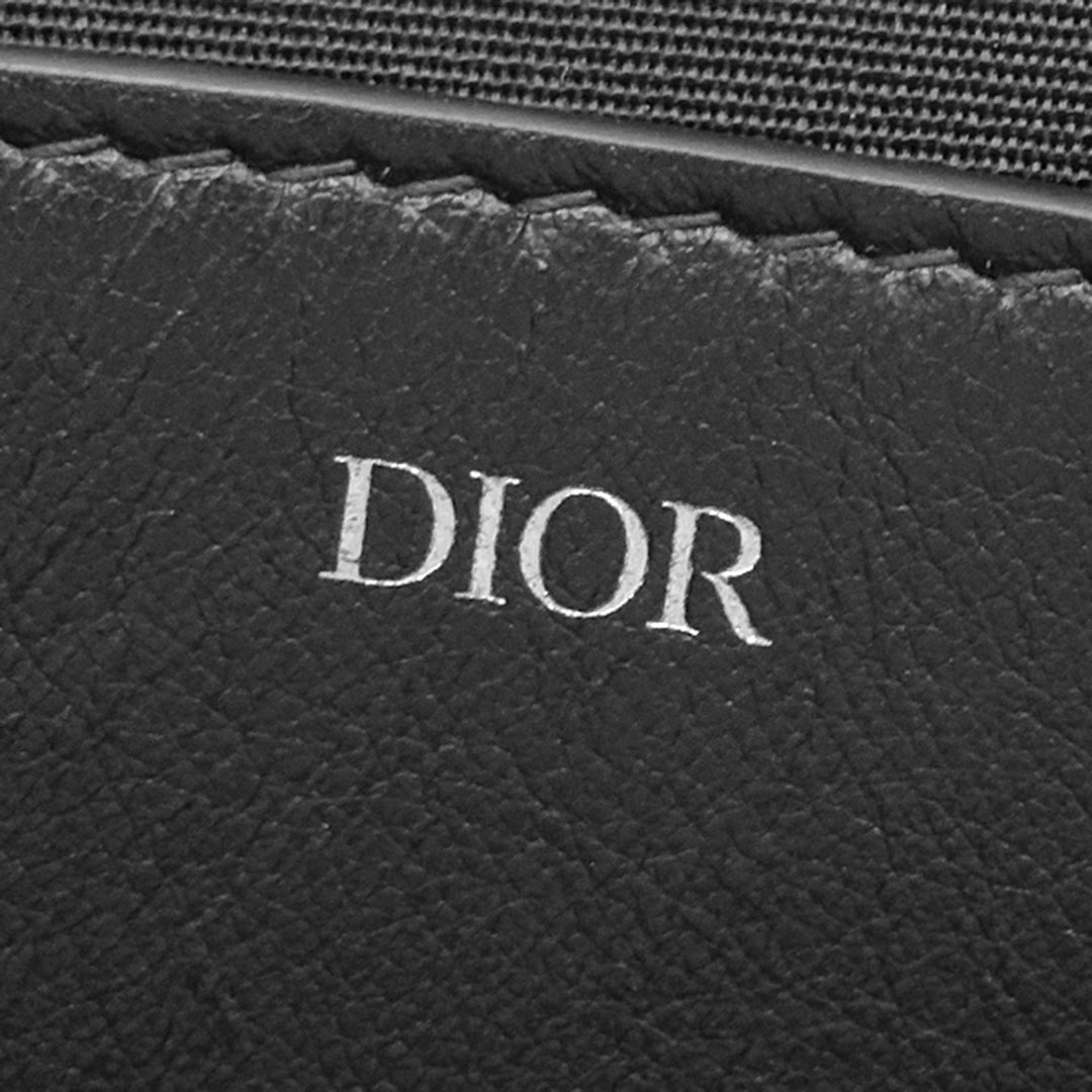 Dior Oblique perforé Cuir de veau Galaxy Wristlet Pochette