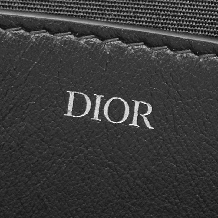 Dior Oblique perforé Cuir de veau Galaxy Wristlet Pochette