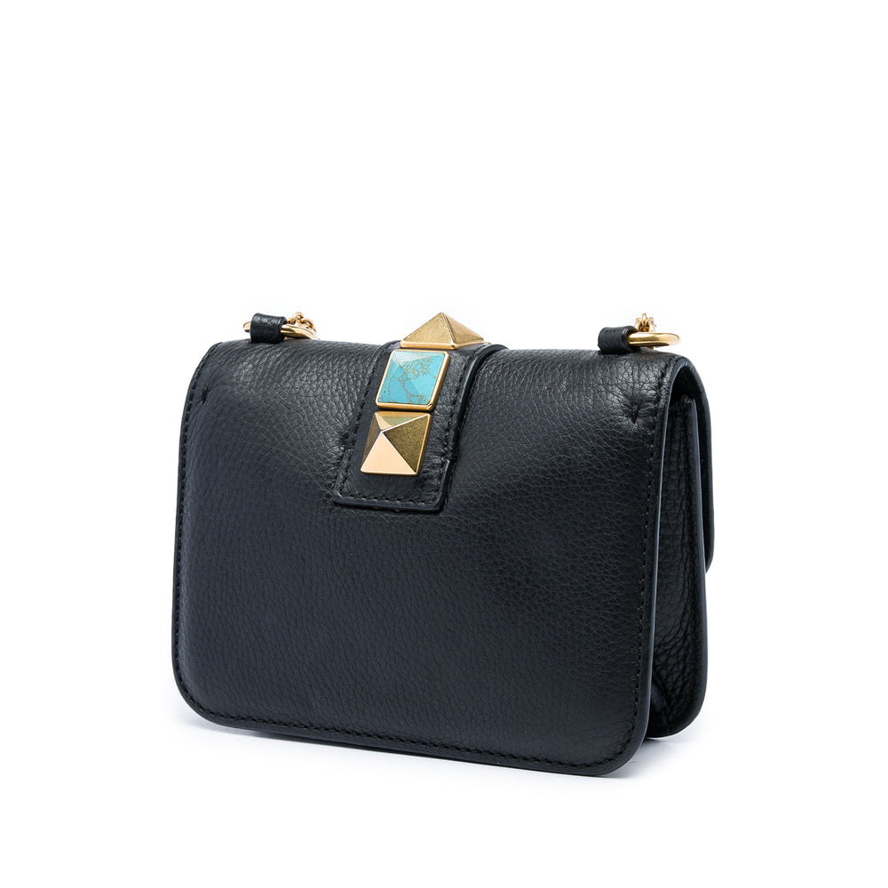 Valentino Sac bandoulière Rockstud Rolling Glam Lock Mini Noir – vue 2 – GABY PARIS