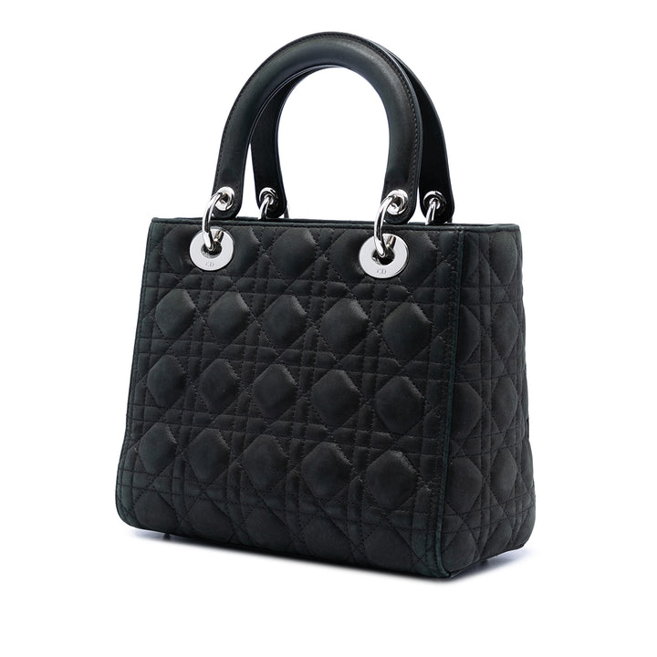 Dior Medium Iridescent Cuir d’agneau Cannage Lady Dior