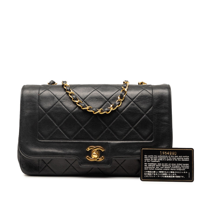 Chanel Medium Cuir d’agneau Diana Rabat intégral