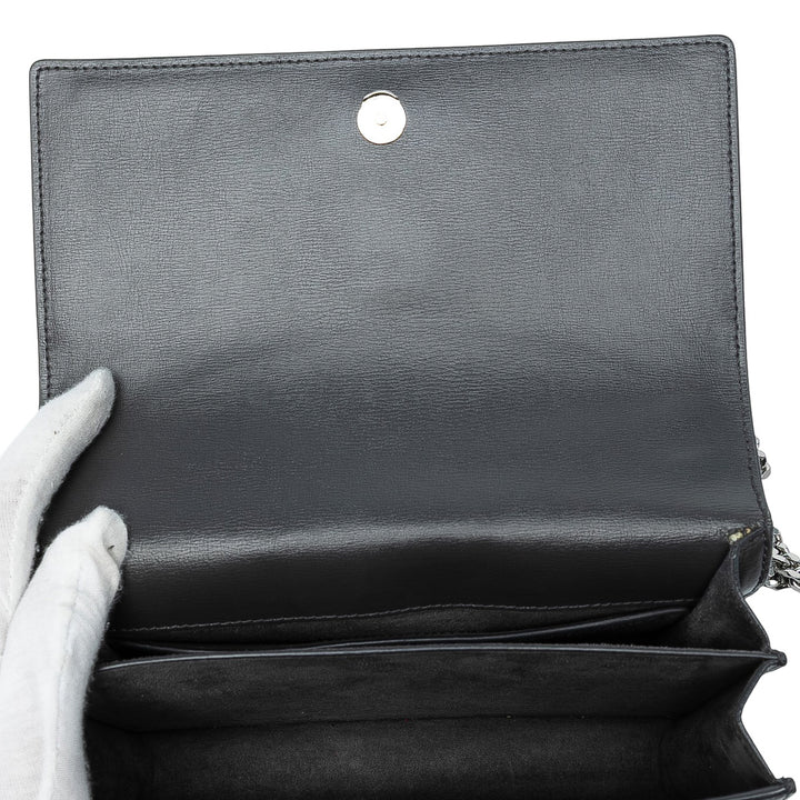 Saint Laurent Medium Smooth Cuir Monogram Sunset Sac porté croisé Noir – GABY PARIS Authentique