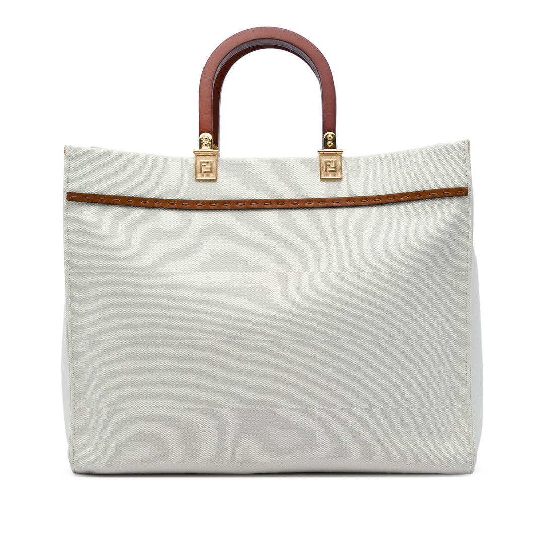 Fendi Cabas Sunshine Moyen Marron – vue 2 – GABY PARIS
