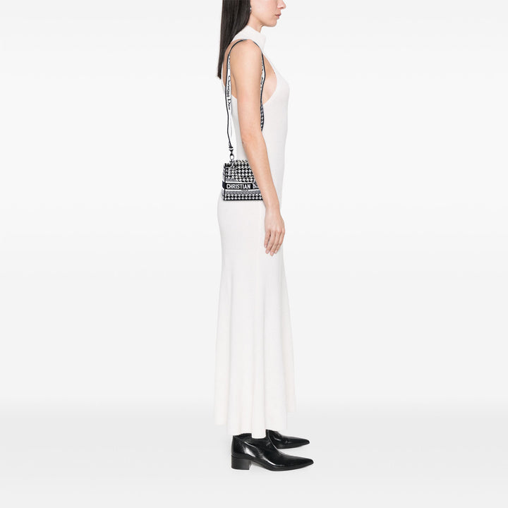 brodé Houndstooth Lady D-Lite Mini Blanc