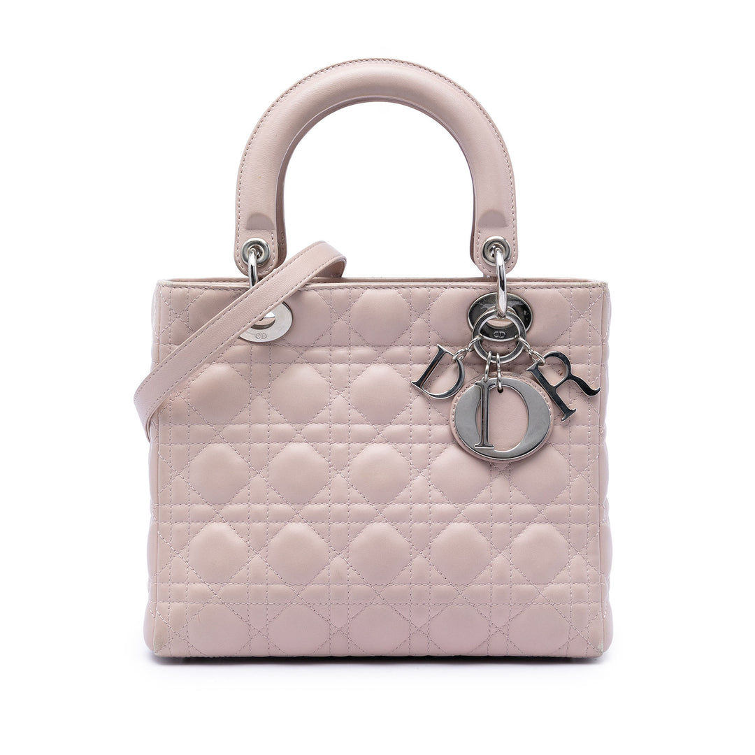 Dior Medium Cuir d’agneau Cannage Lady Dior
