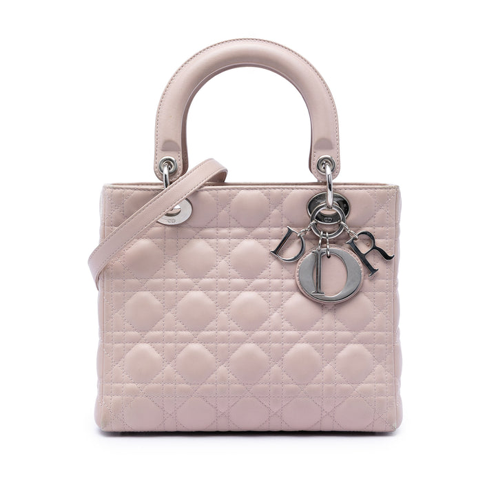 Dior Medium Cuir d’agneau Cannage Lady Dior