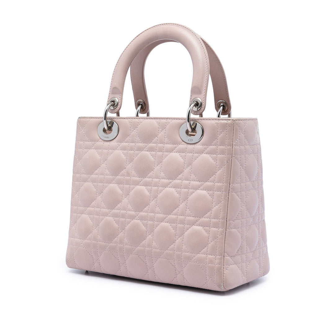 Dior Medium Cuir d’agneau Cannage Lady Dior