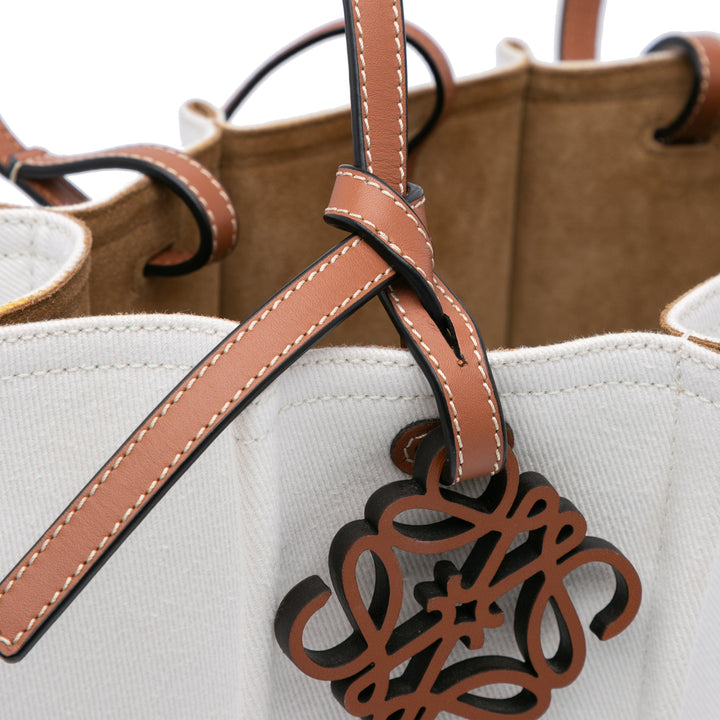 Paulas Ibiza Denim Shell Basket Tote White - Gaby Paris