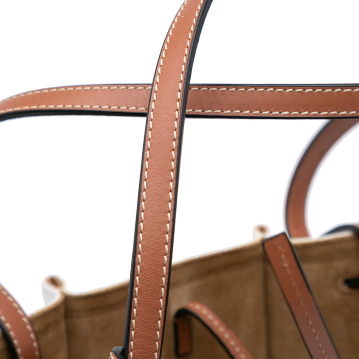 Paulas Ibiza Denim Shell Basket Tote White - Gaby Paris