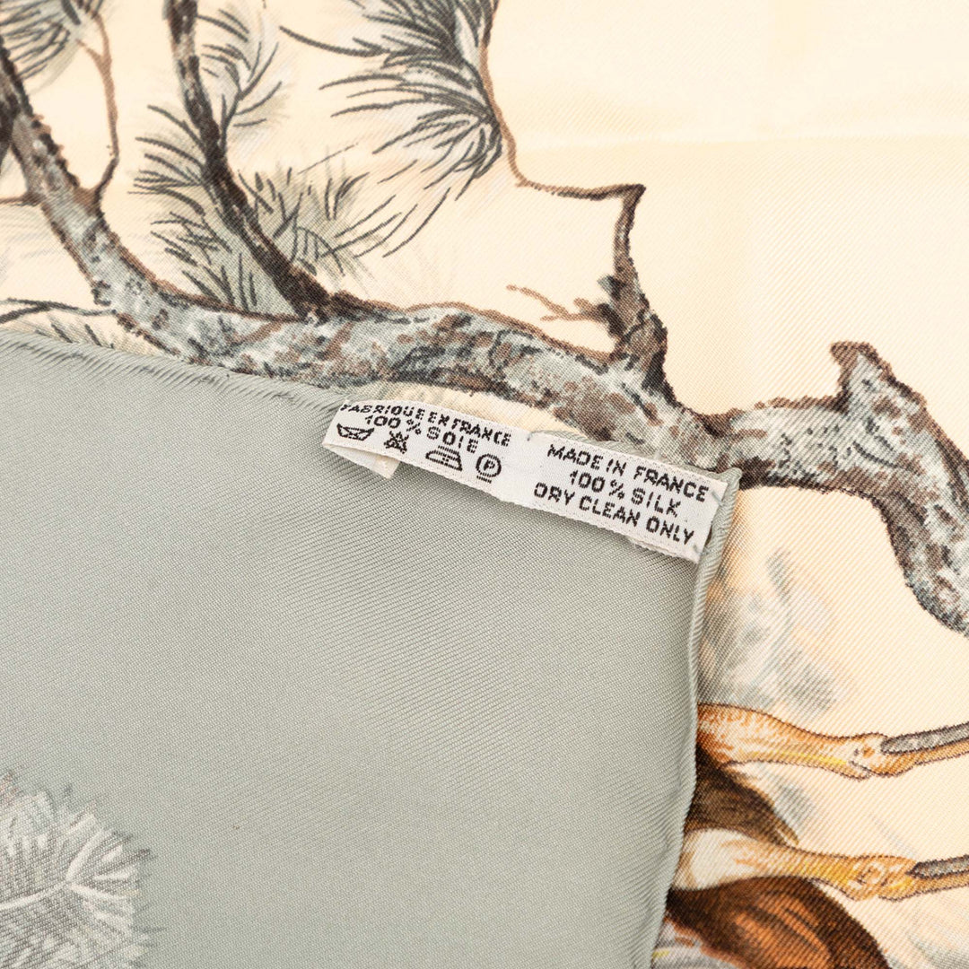 Hermès Halte En Camargue Soie Foulard 90