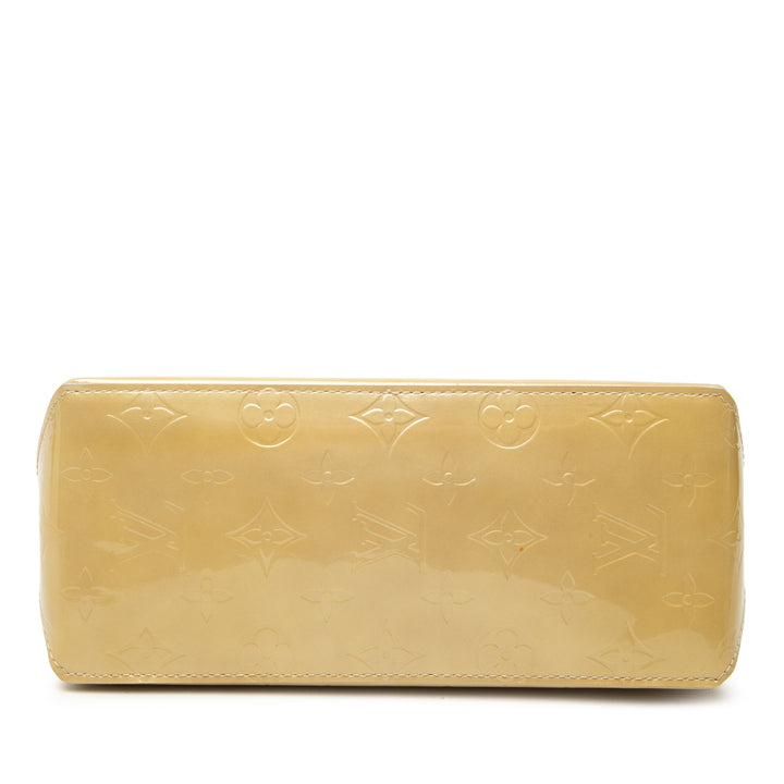 Reade PM Cuir verni Monogram Beige