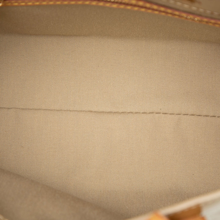 Reade PM Cuir verni Monogram Beige
