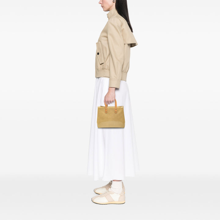 Reade PM Cuir verni Monogram Beige