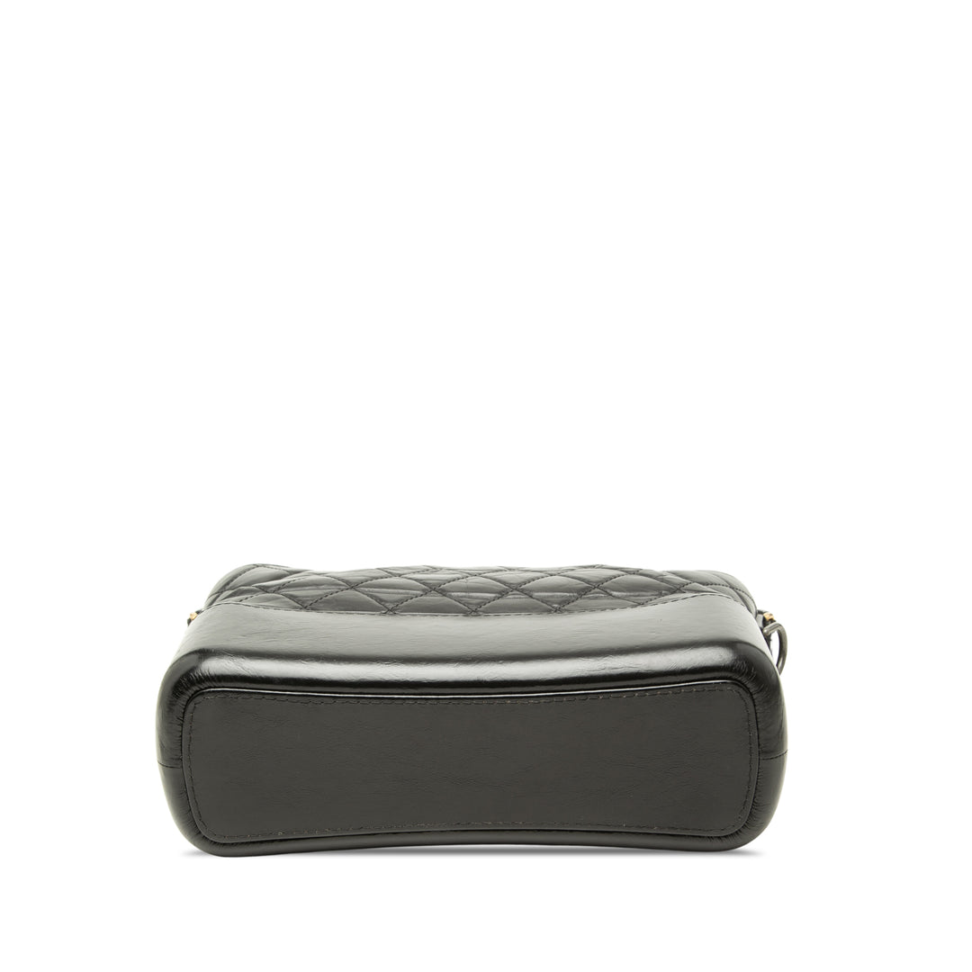 Chanel Sac bandoulière vieilli Gabrielle Moyen Cuir de veau Noir – vue 3 – GABY PARIS
