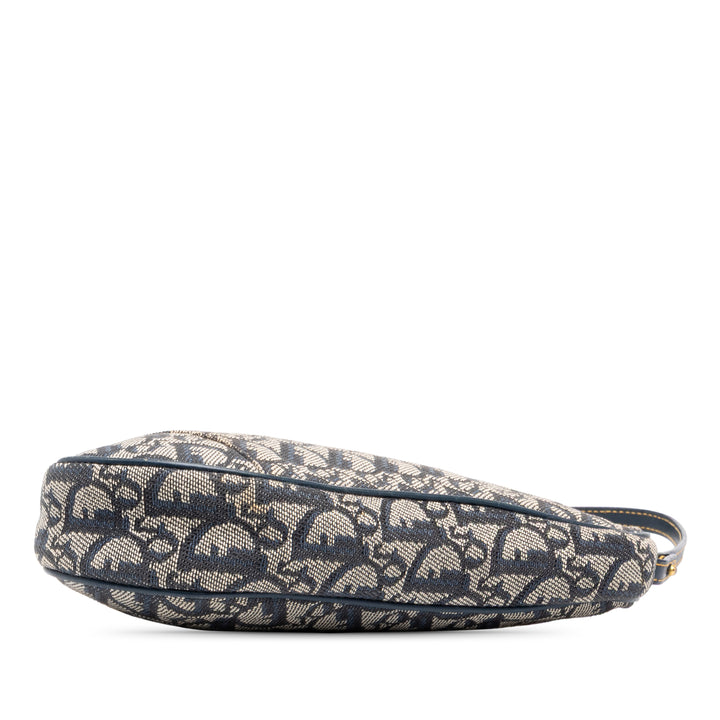 Dior Diorissimo Saddle Pochette Mini Bleu – vue 3 – GABY PARIS