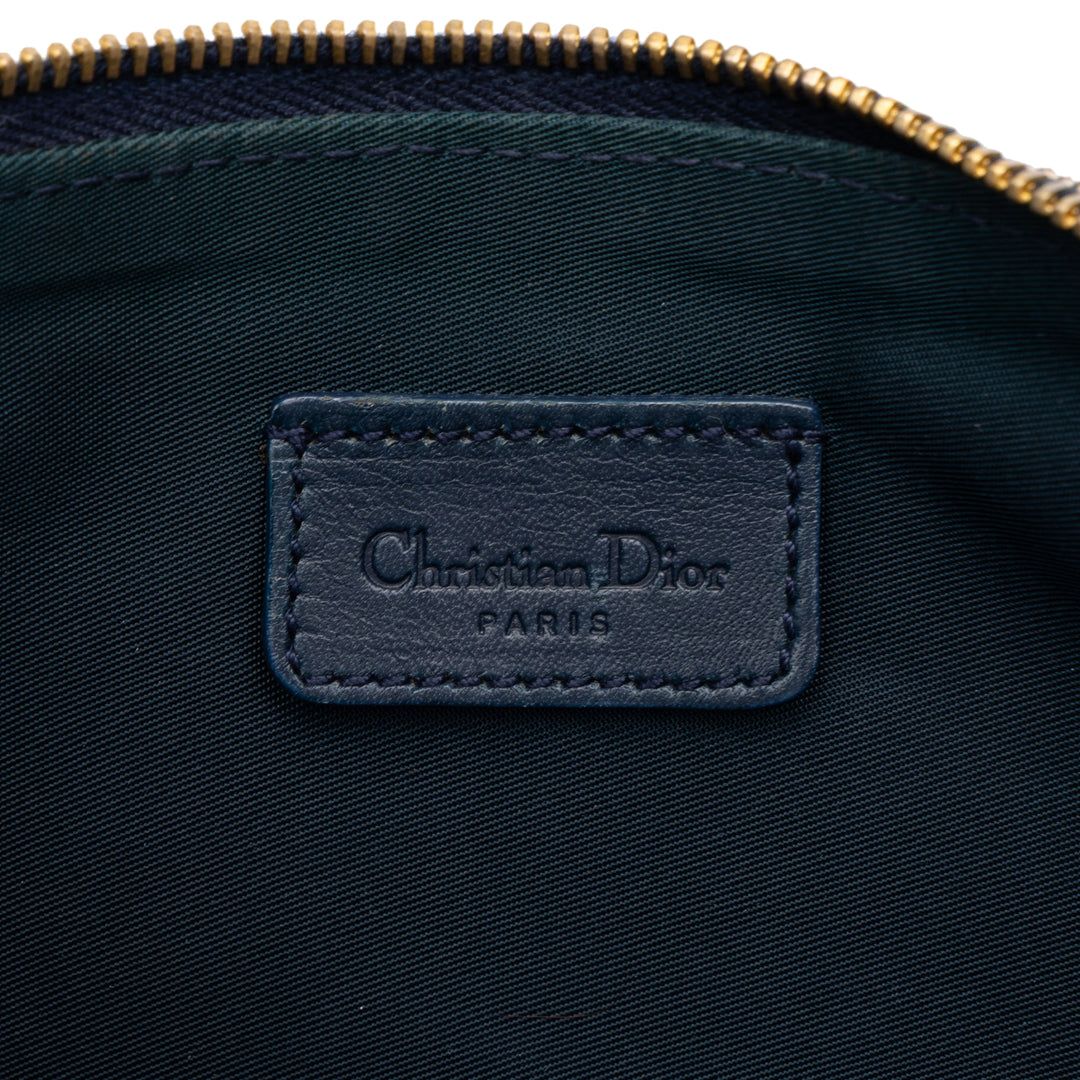 Dior Diorissimo Saddle Pochette Mini Bleu – vue 5 – GABY PARIS