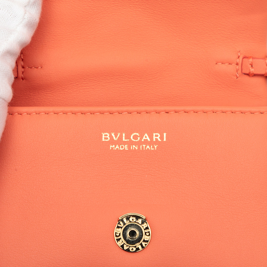 Bvlgari Sac bandoulière Serpenti Cabochon Micro Orange – vue 5 – GABY PARIS