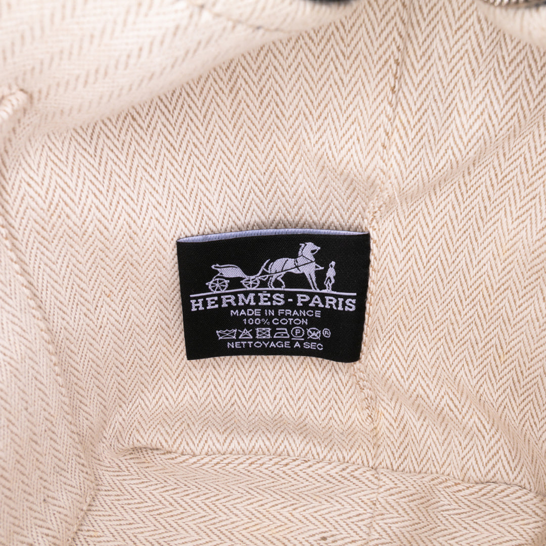 Hermès Small Toile Bride A Brac Étui Bleu – GABY PARIS Authentique