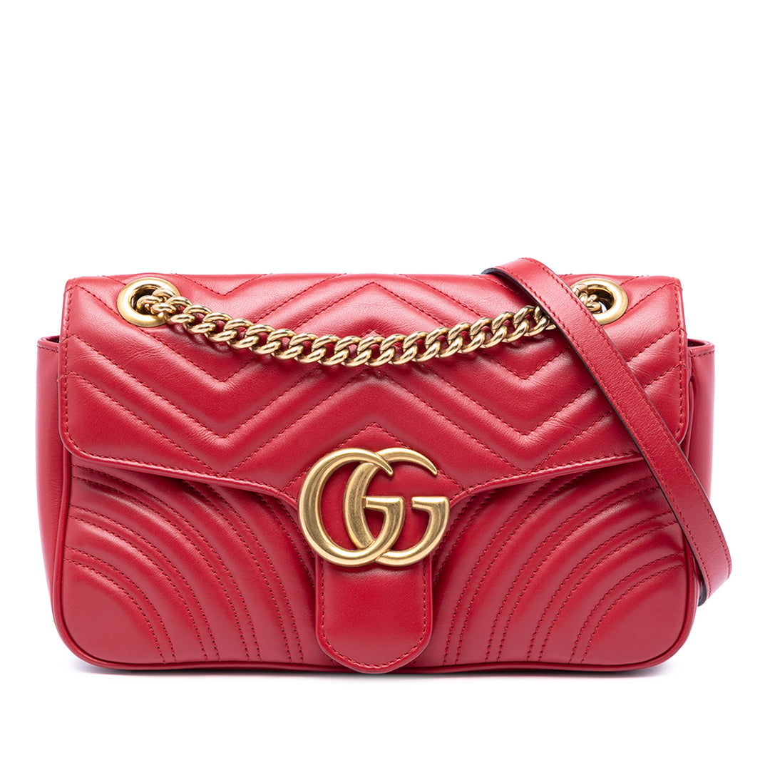 Gucci Medium GG Marmont Matelasse Cuir de veau Sac bandoulière