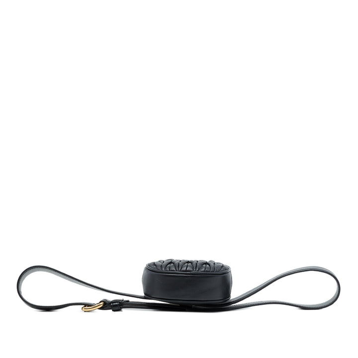 Miu Miu Ceinture Matelasse Rond nappa Noir – vue 3 – GABY PARIS