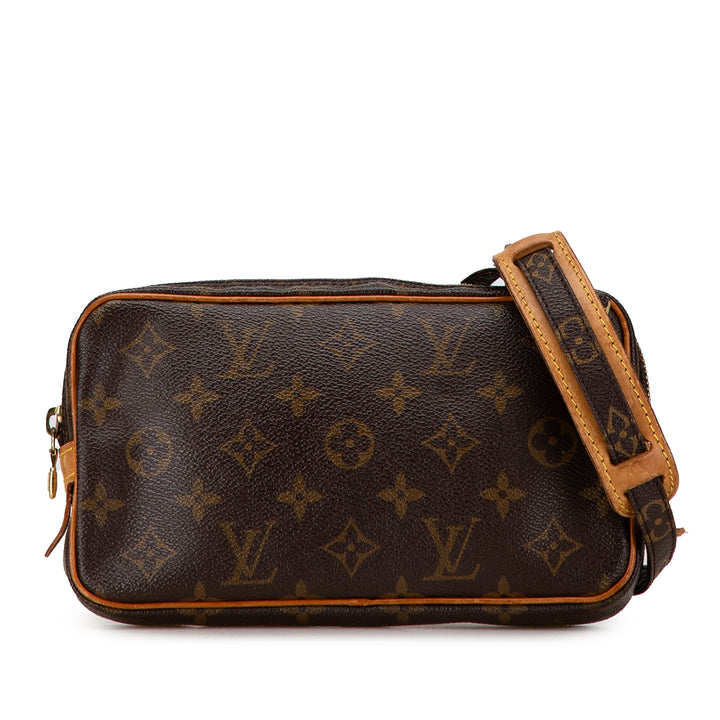 Monogram Pochette Marly Bandouliere Brown - Gaby Paris