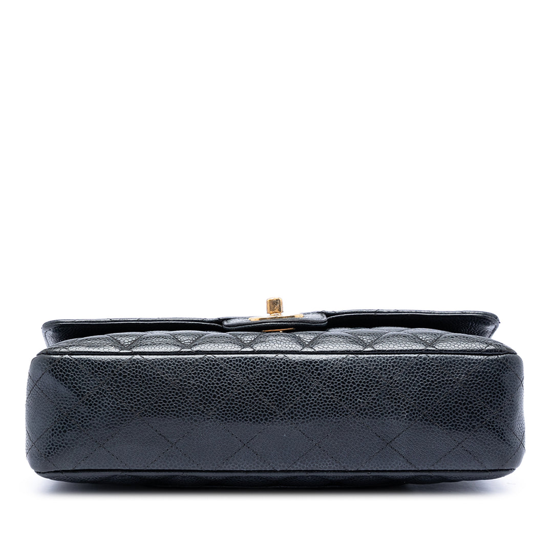 Chanel Medium Classic Caviar Double rabat