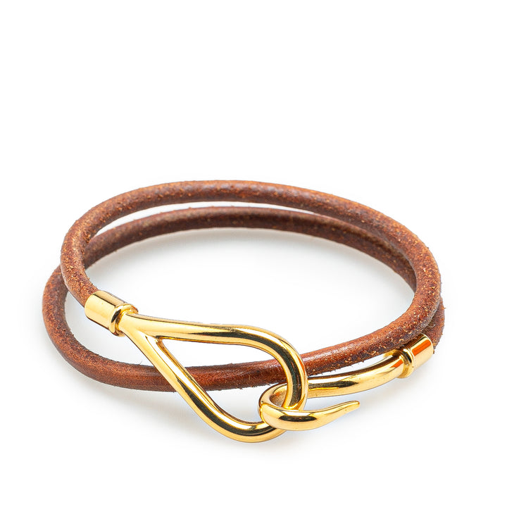 Gold Plated Jumbo Hook Bracelet Gold - Gaby Paris