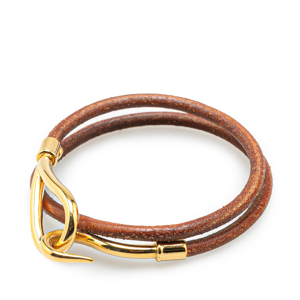 Gold Plated Jumbo Hook Bracelet Gold - Gaby Paris