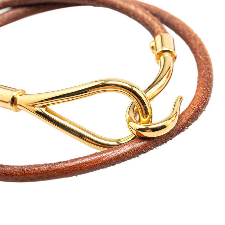 Gold Plated Jumbo Hook Bracelet Gold - Gaby Paris