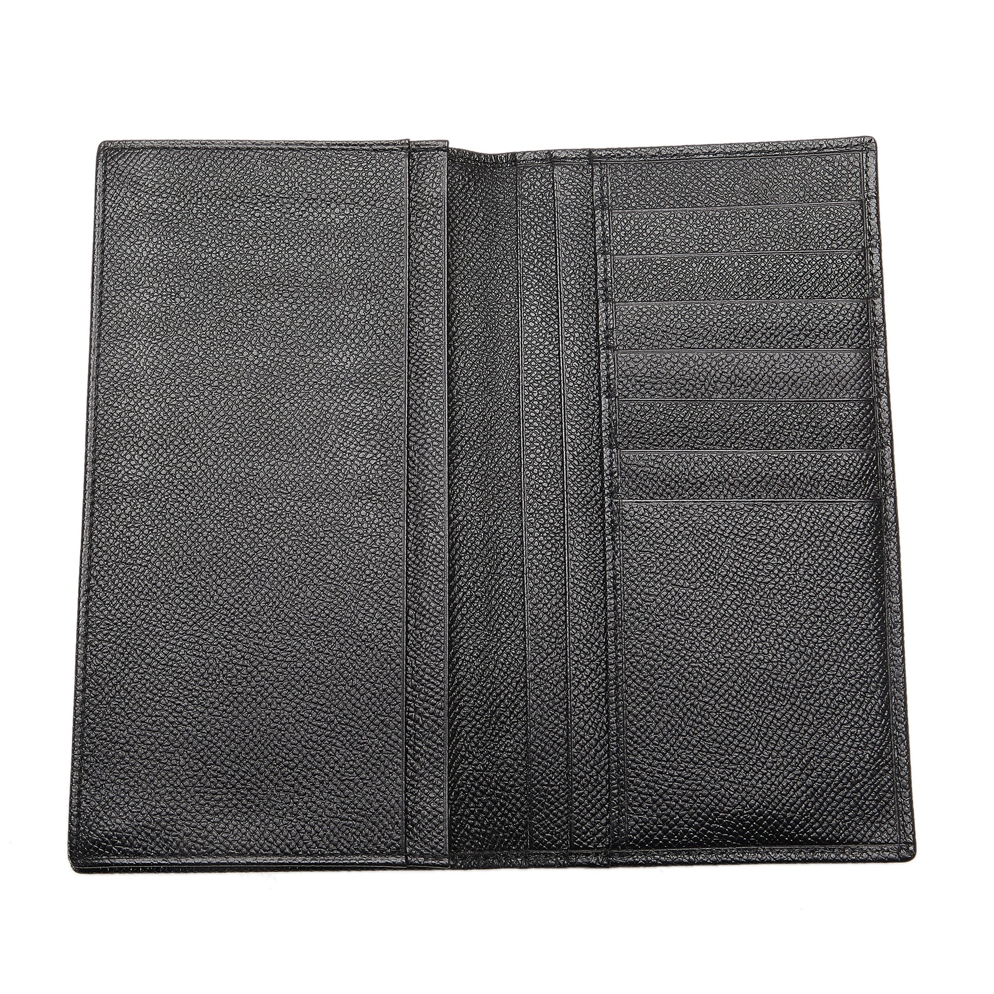 Leather Long Wallet Black - Gaby Paris