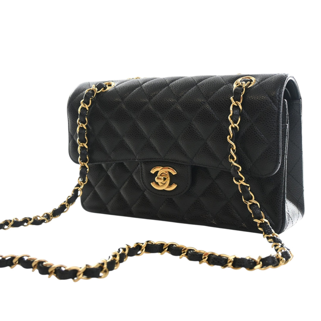 Chanel Classic Double rabat Petit Cuir caviar