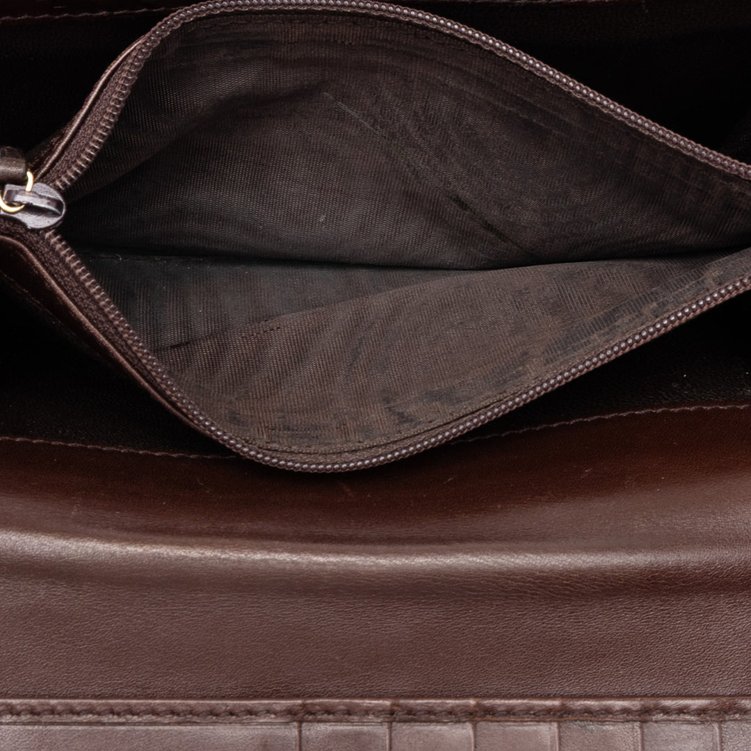 Gucci Guccissima Deux volets Double Portefeuille long Marron – vue 5 – GABY PARIS